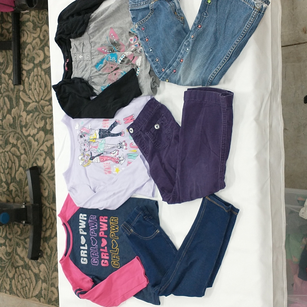 Girls 5 long sleeve/ pants bundle... 6 items TOTAL!!